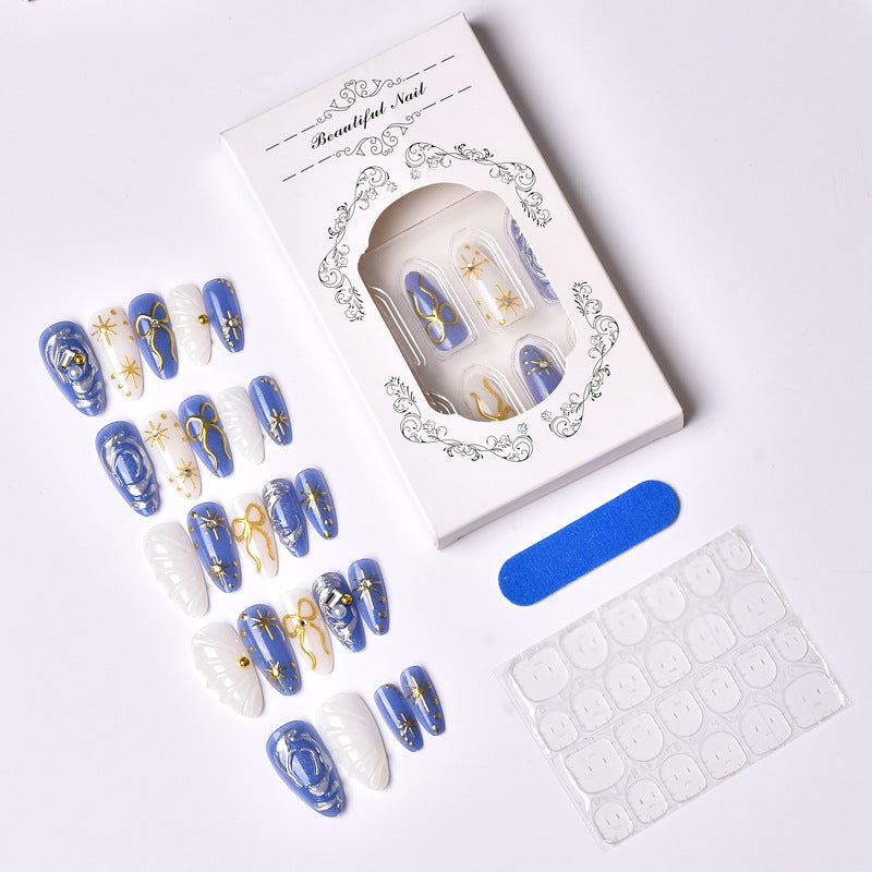 Luxurious Decorative Press-On Nail Set