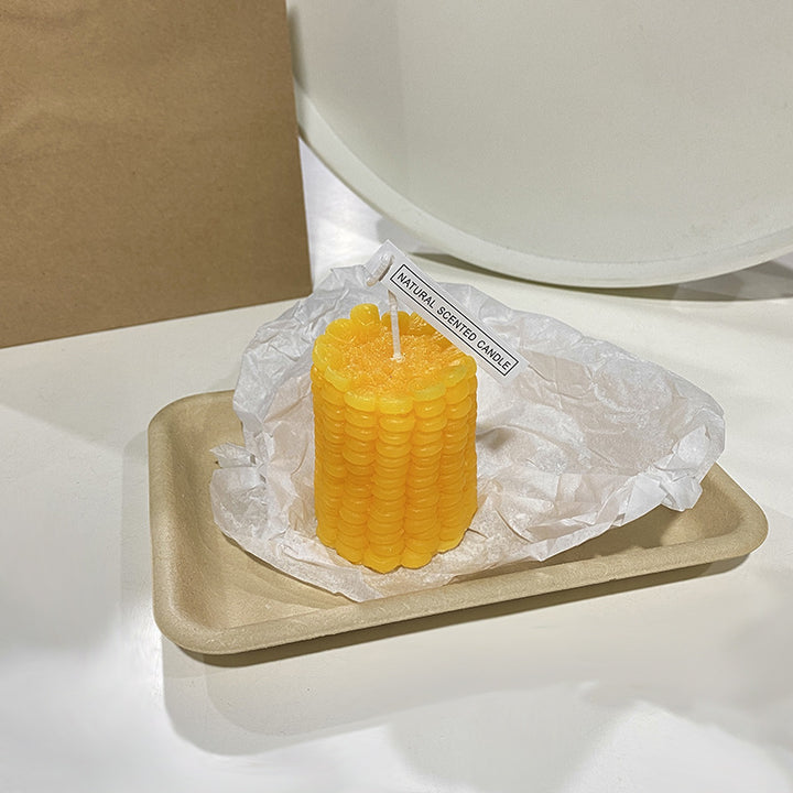 Hand-Poured Realistic Lemon-Shaped Scented Soy Candle with Cotton Wick & Gift Box