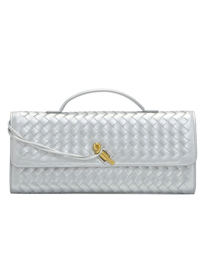 Textured Woven Clutch Purse Kalsten