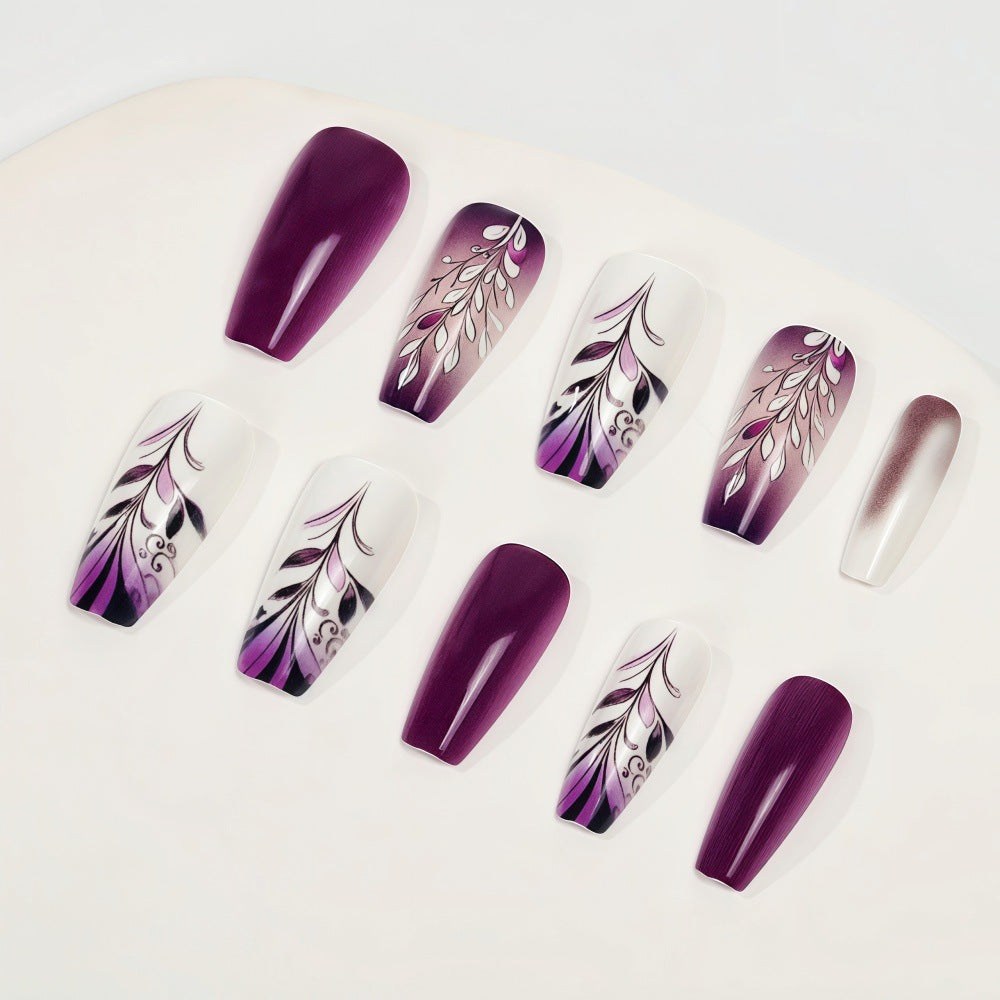 Artificial nails with elegant floral design Kalsten