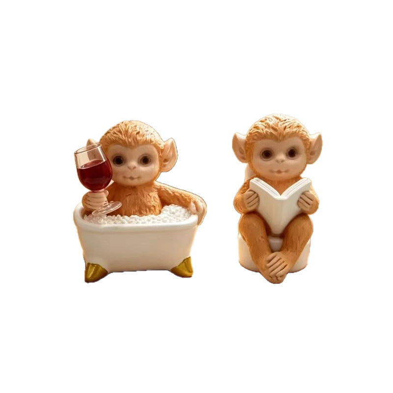 Decorative figure with monkey motifs Kalsten