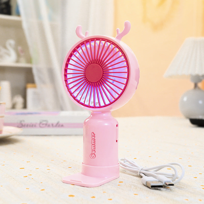 Women's Portable Hand Fan with Cute Ears Kalsten