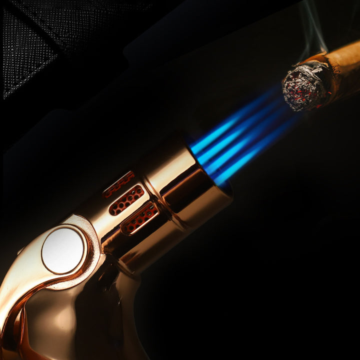 Premium Butane Torch Lighter With Adjustable Flame And Safety Lock