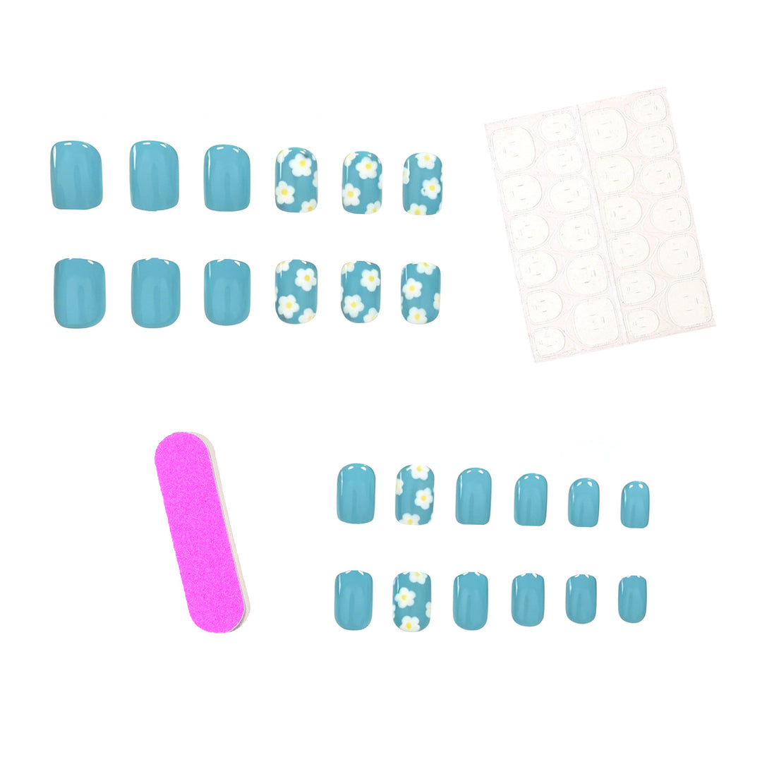 Floral Pattern Acrylic Nail Art Enhancements Kalsten