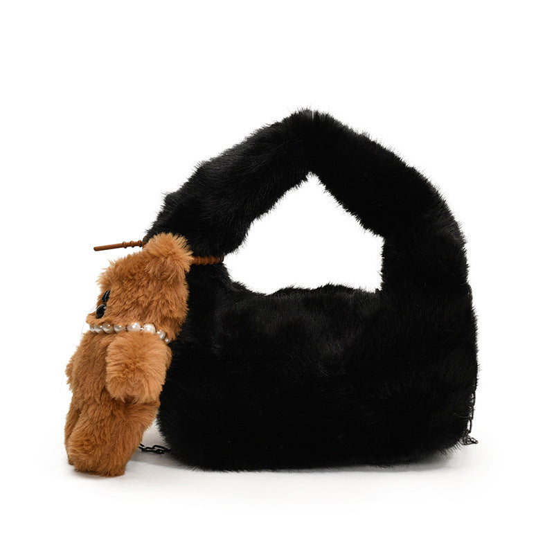 Plush Fur Mini Handbag