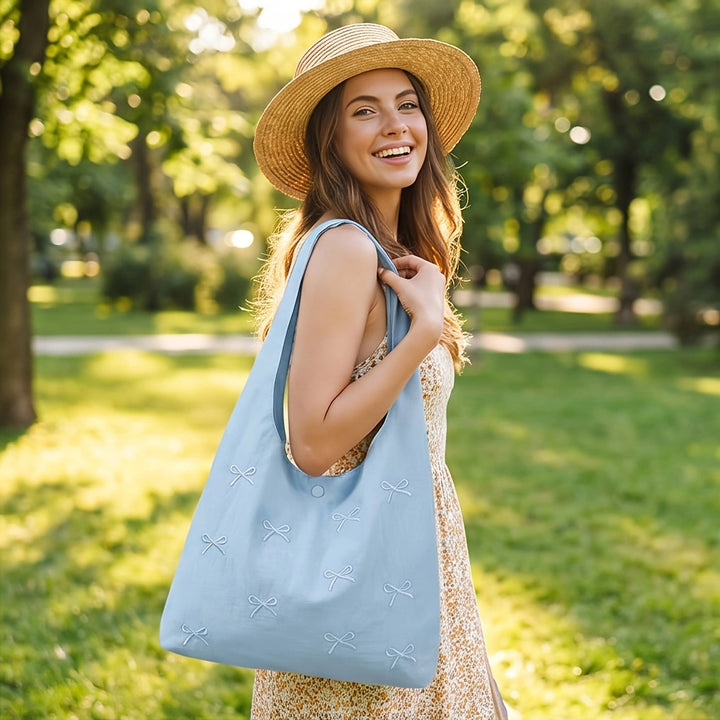 Tote bag with decorative bows Kalsten