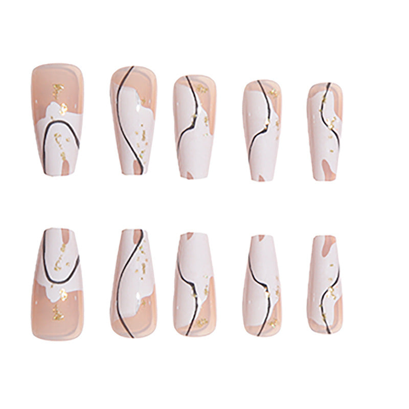 Artistic Press-On Nail Art Kalsten