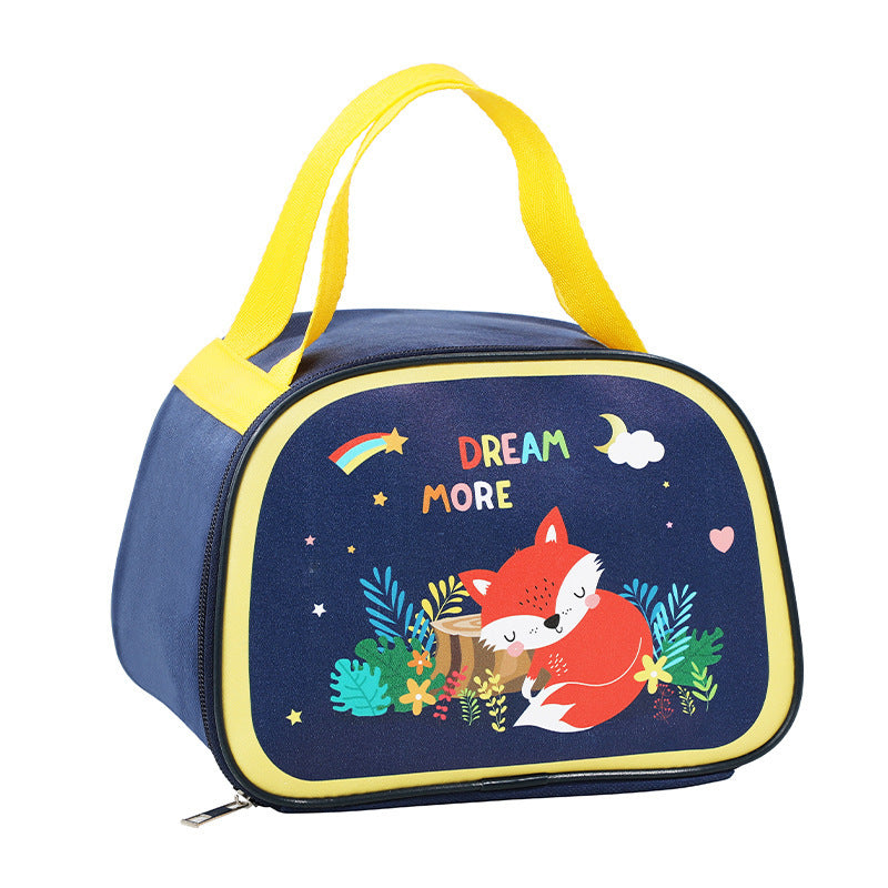 Insulated Lunch Bag with Fun Fox Design