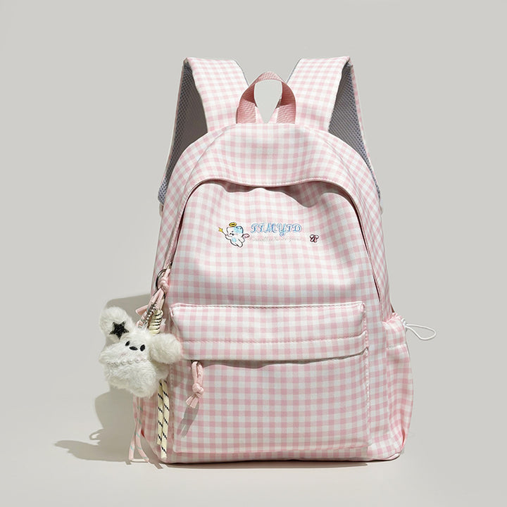 Cute Gingham Patterned Backpack Kalsten