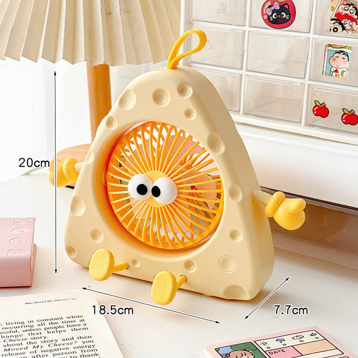 Ladies Portable Mini Table Fan with Cute Character Design Kalsten