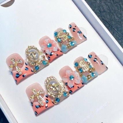 Decorative 3D Press-On Nail Art Set