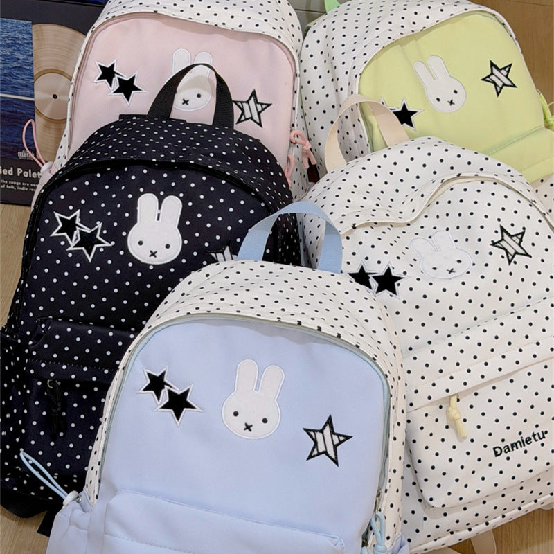 Cute Bunny-Embellished Backpack Kalsten