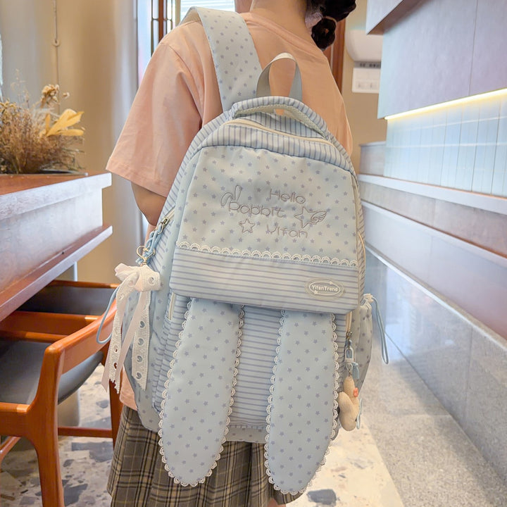 Cute Bunny Ear-Themed Backpack Kalsten