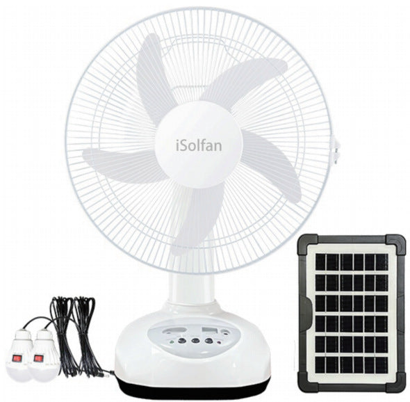 Women's Solar-Powered Table Fan with Intelligent Control System Kalsten