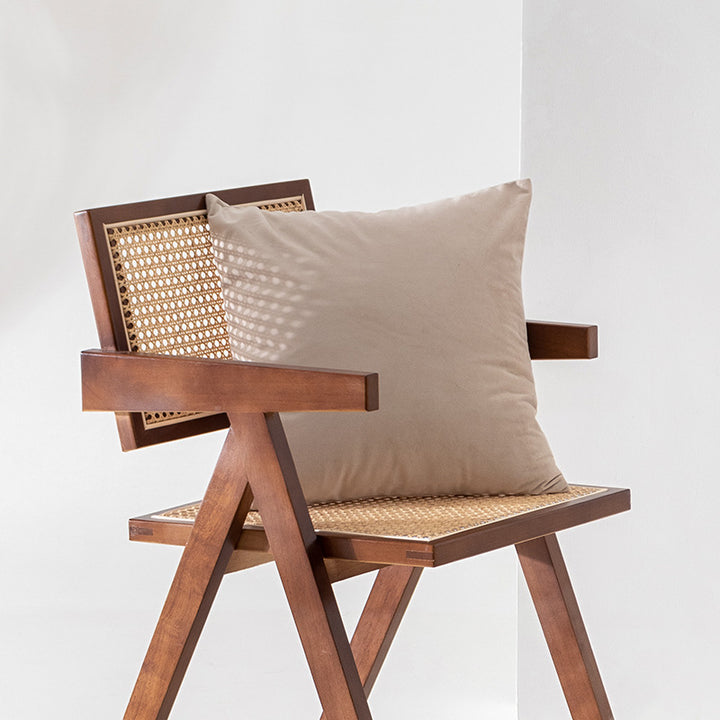 Large decorative cushion with cotton-linen cover and soft inner filling