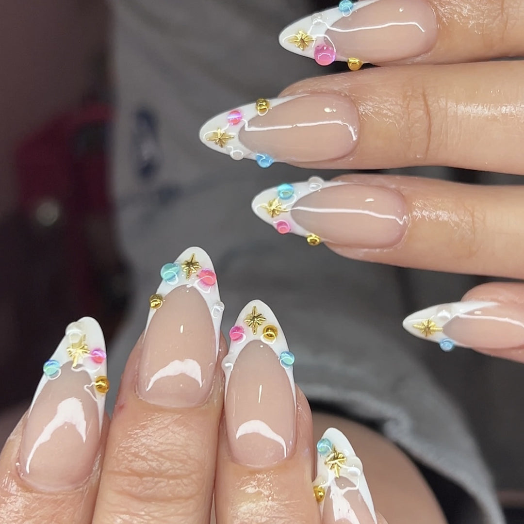 Decorative 3D Gel Nail Art Extensions Kalsten