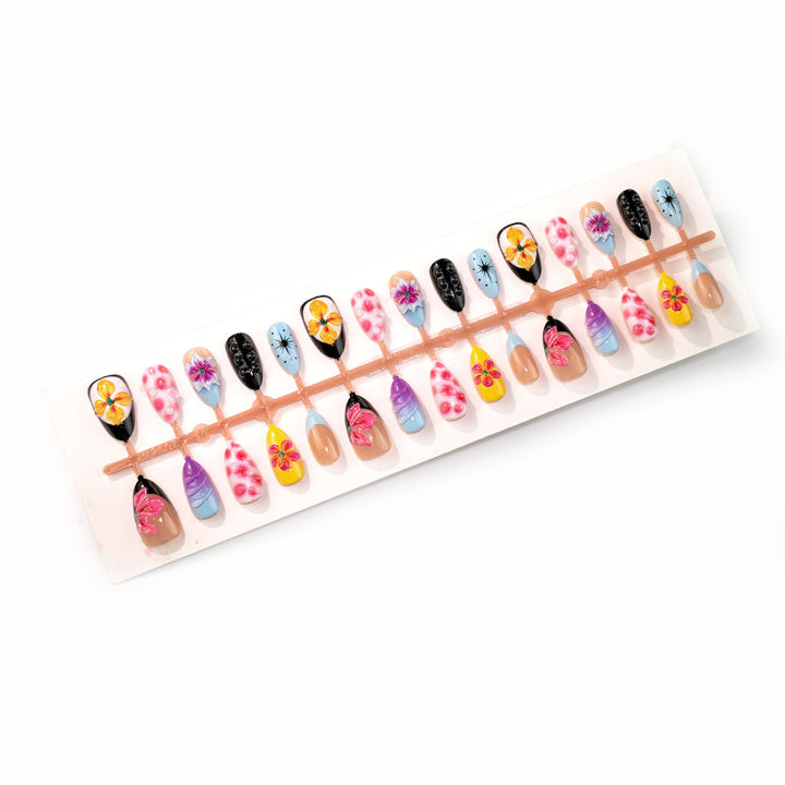 Artistic Floral Design Press-On Nail Set Kalsten 1790636706