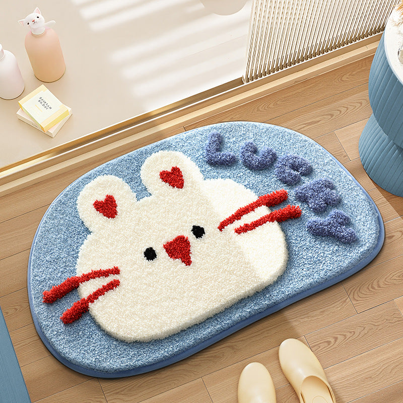 Playful Cartoon Pet Bath Mat Kalsten
