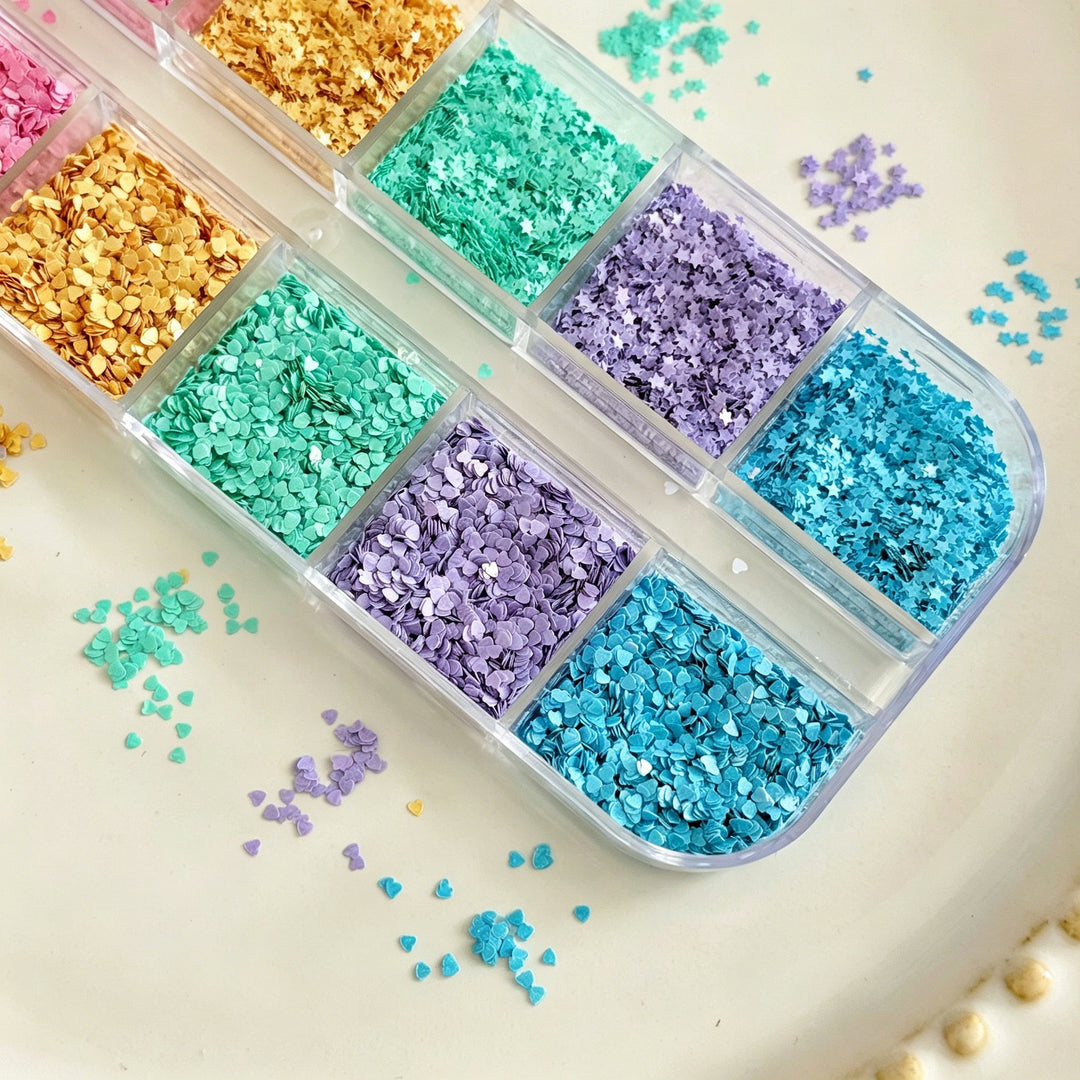 Premium Nail Art Glitter Set