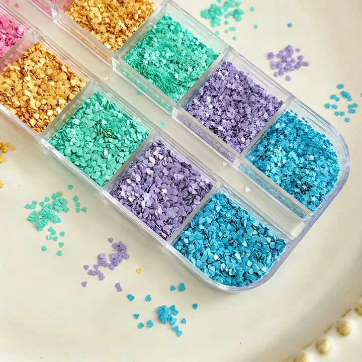 Premium Nail Art Glitter Set