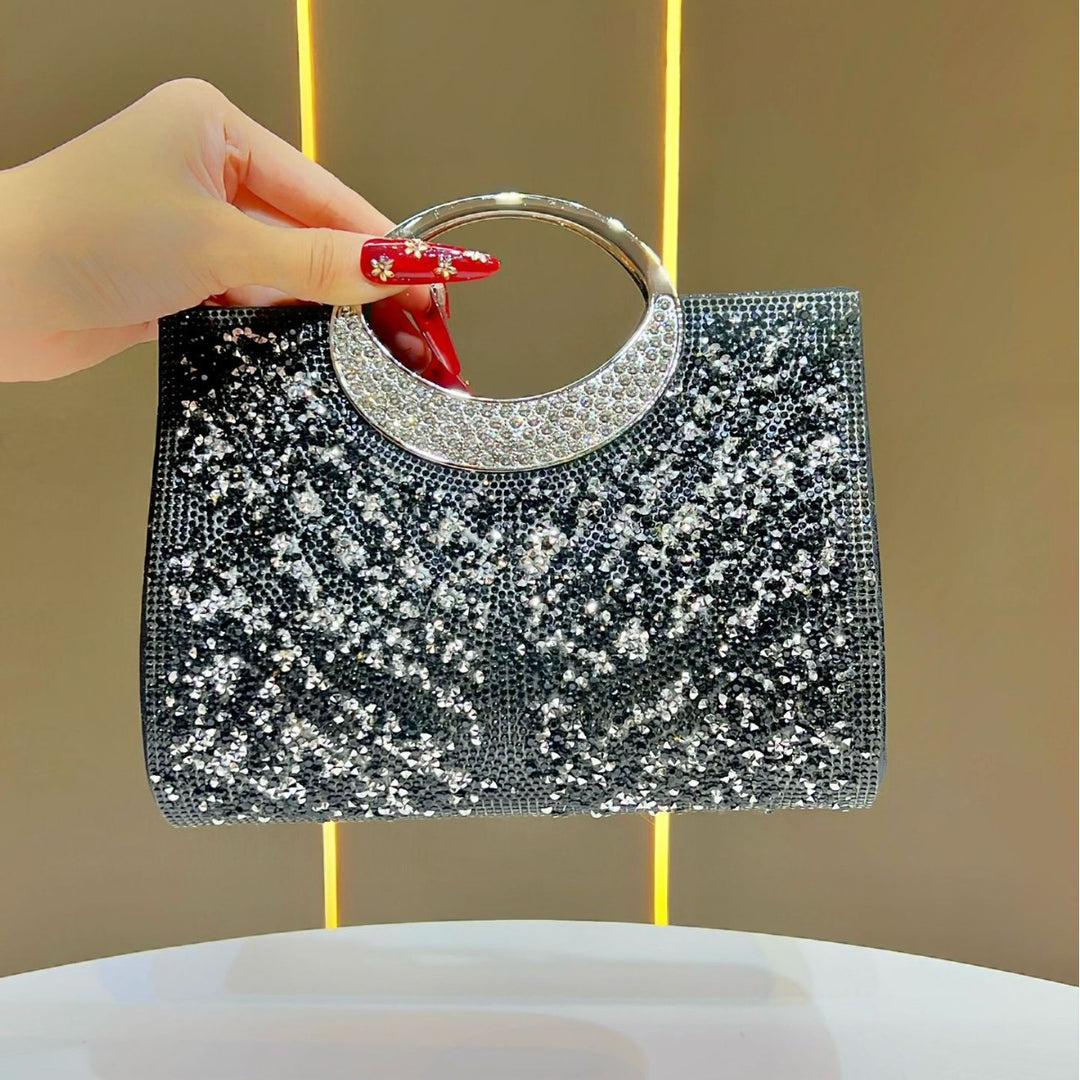 Statement Rhinestone-Embellished Evening Handbag