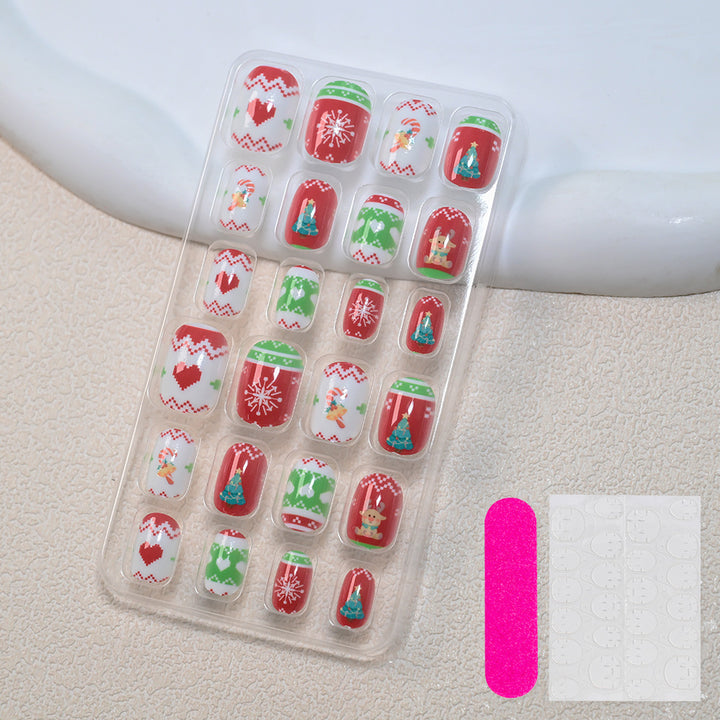 Themed Summer Beach Nail Art Press-On Nails Kalsten