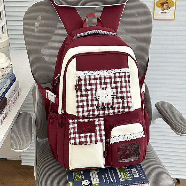 Cute Cartoon Cat-Themed Backpack Kalsten