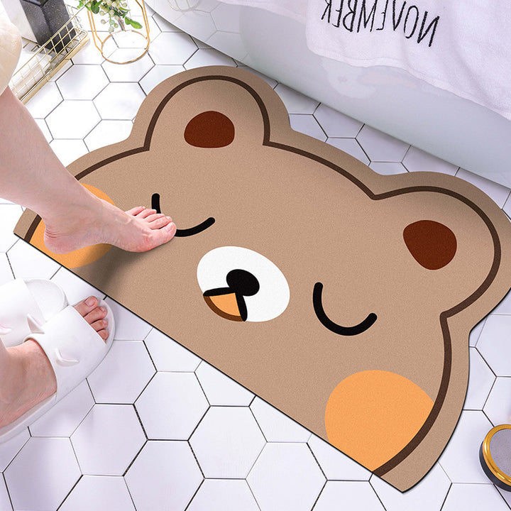 Lion-Themed Plush Bath Mat Kalsten