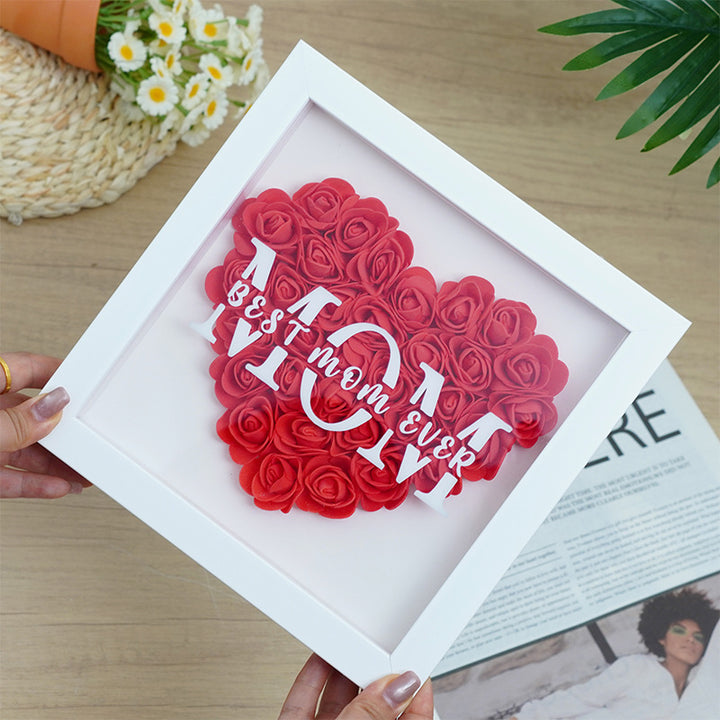Square Shadow Box Display Frame With Removable Deep Well And Glass Cover