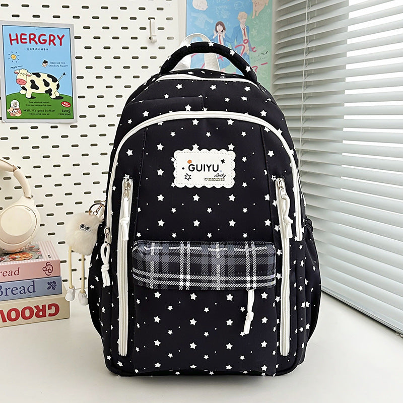 Stylish Star-Print Backpack Kalsten 1791205961
