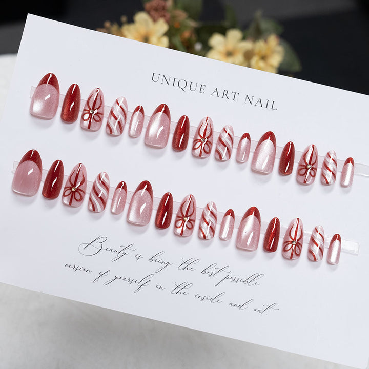 Festive Holiday Press-On Nails
