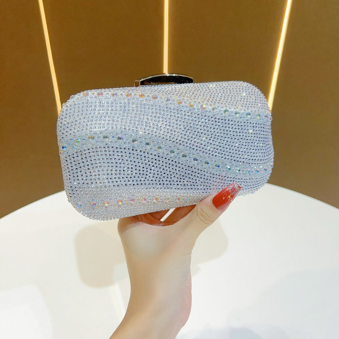 Rhinestone-Studded Clutch Purse
