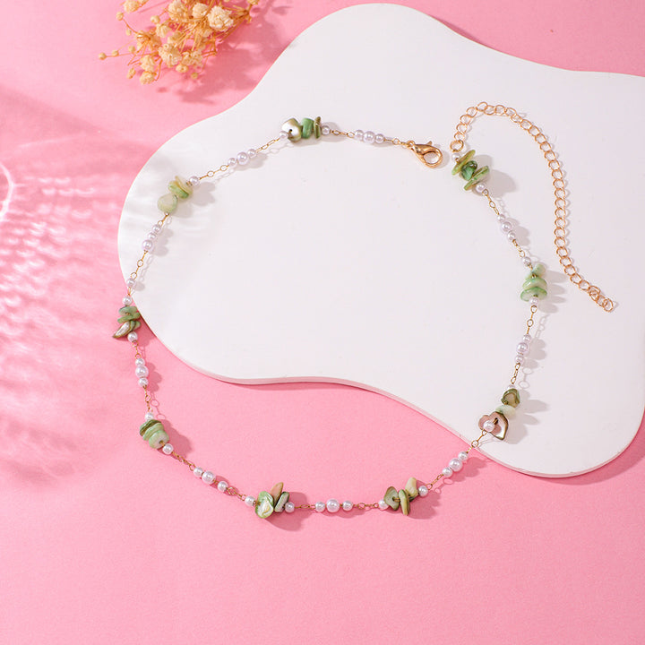 Elegant Floral Beaded Necklace Kalsten