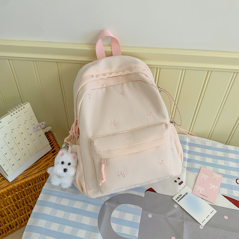 Floral Embroidered Daily Backpack Kalsten