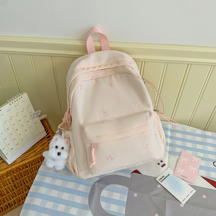 Floral Embroidered Daily Backpack Kalsten