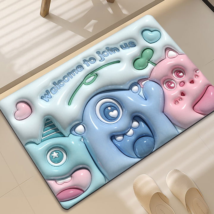 Cute Cartoon-Themed Area Mat
