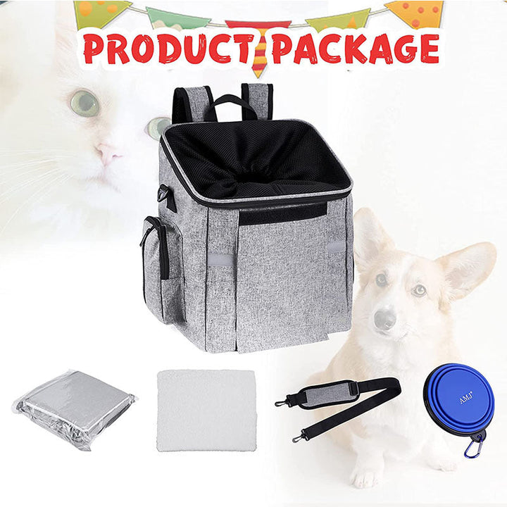 front-mounted reinforced pet bicycle carrier tote with structured frame mesh entry and removable washable liner Kalsten