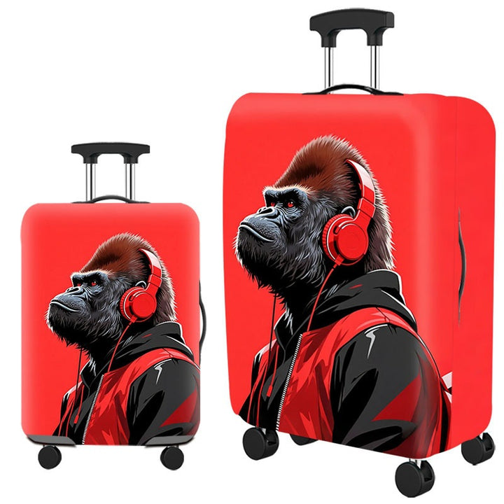 Artistic Cat-Themed Hard Shell Suitcase Kalsten