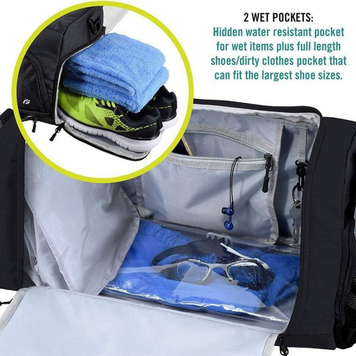 Multi-Pocket Utility Travel Duffel Bag Kalsten