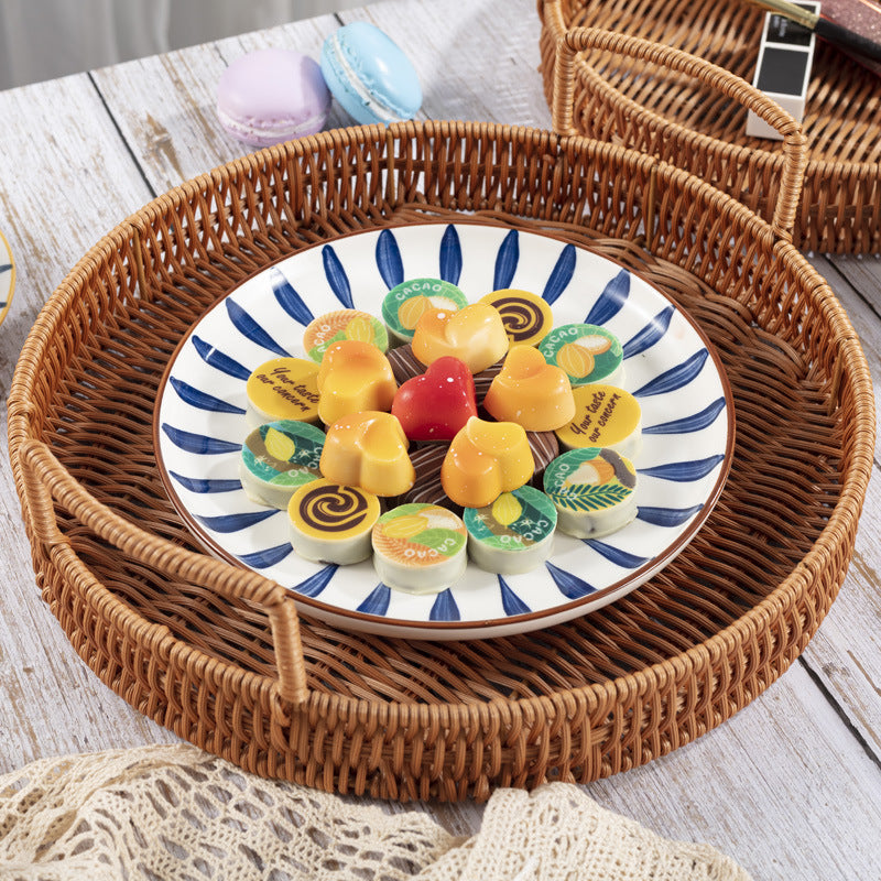 Decorative Woven Serving Tray Kalsten