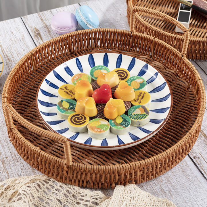 Decorative Woven Serving Tray Kalsten