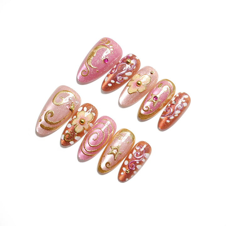 Decorative Press-On Nail Enhancement Set