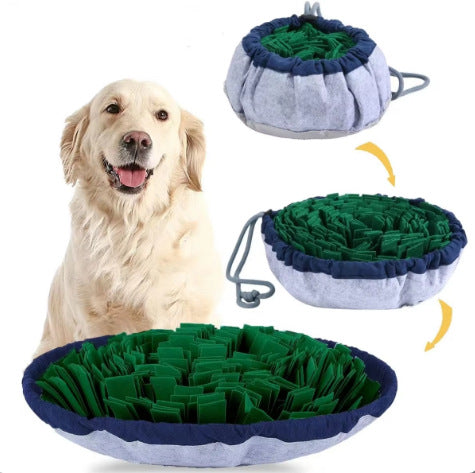 Flower-Shaped Puzzle Feeding Mat Dog Bed