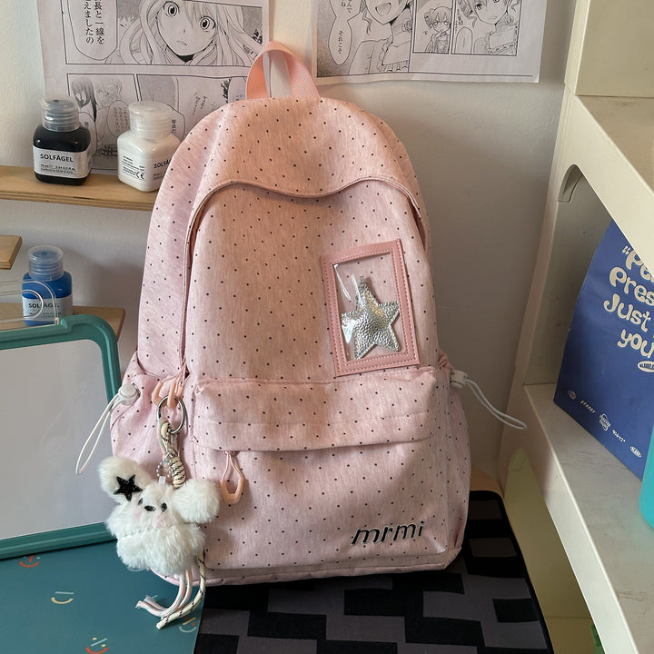 Stylish Dot-Patterned Backpack Kalsten