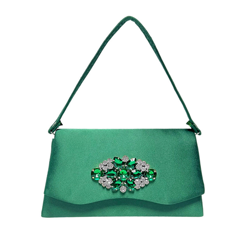 Elegant Rhinestone-Studded Evening Handbag