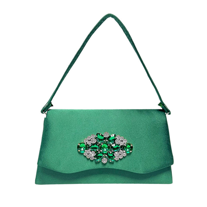 Elegant Rhinestone-Studded Evening Handbag