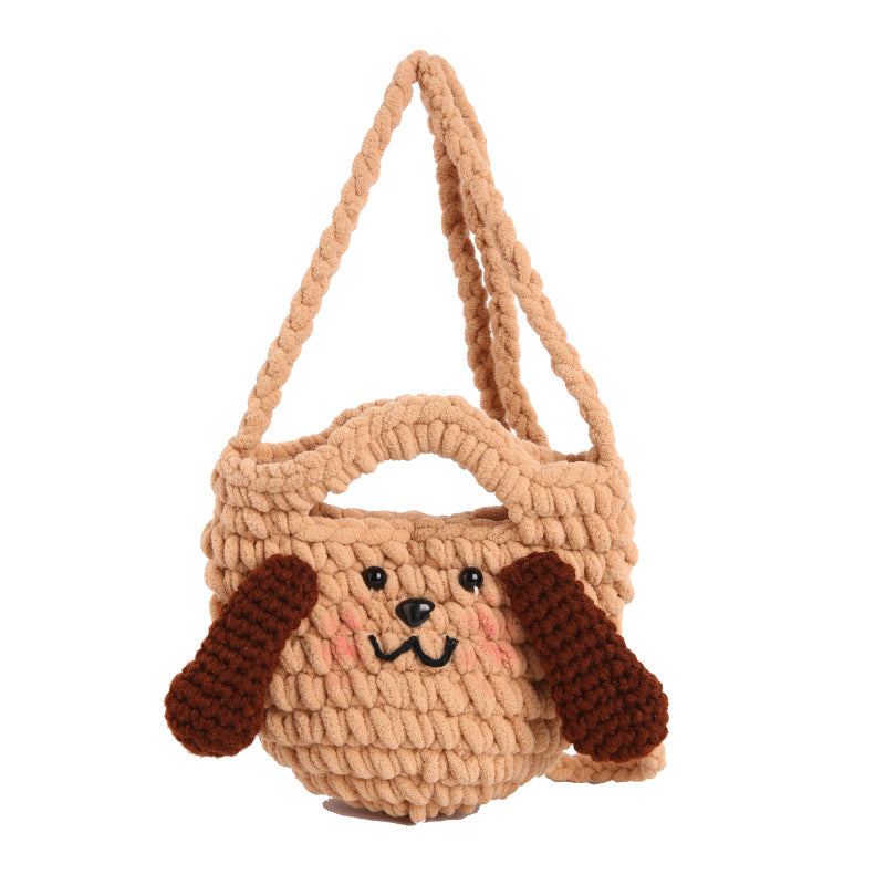 Cute Dog-Themed Crochet Handbag