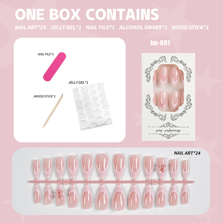Detailed Nail Art Press-On Kit