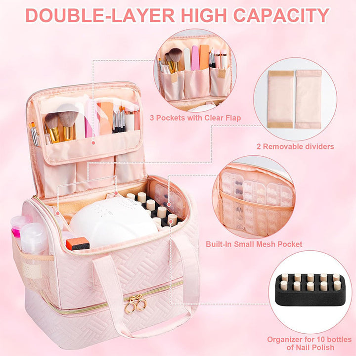 Cosmetic Organizer Bag with Removable Compartments Kalsten