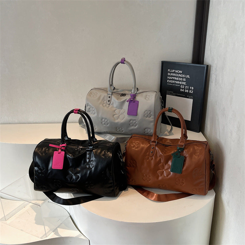 Stylish Embossed Travel Duffel Bag Kalsten
